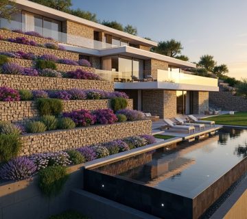Beton istinat duvarı ve şev taşı