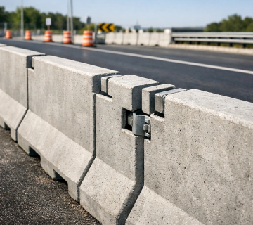 Kilitli Prekast Beton Bariyer As ton
