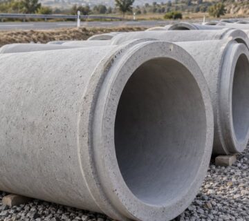 Yol betonarme borusu dikey kapak 360x320