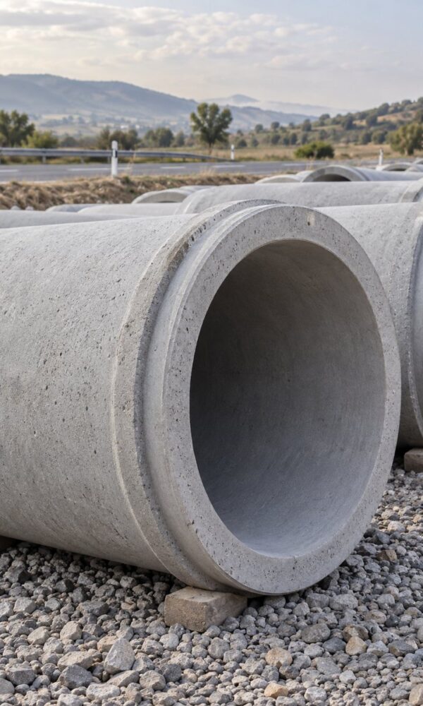 Yol betonarme borusu dikey kapak 600x1000